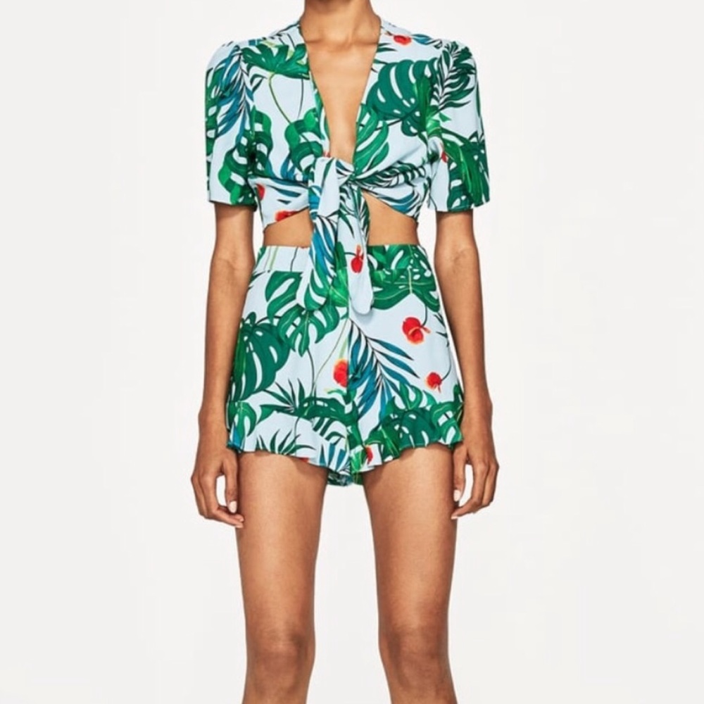 ZARA Tropical Print Women SET